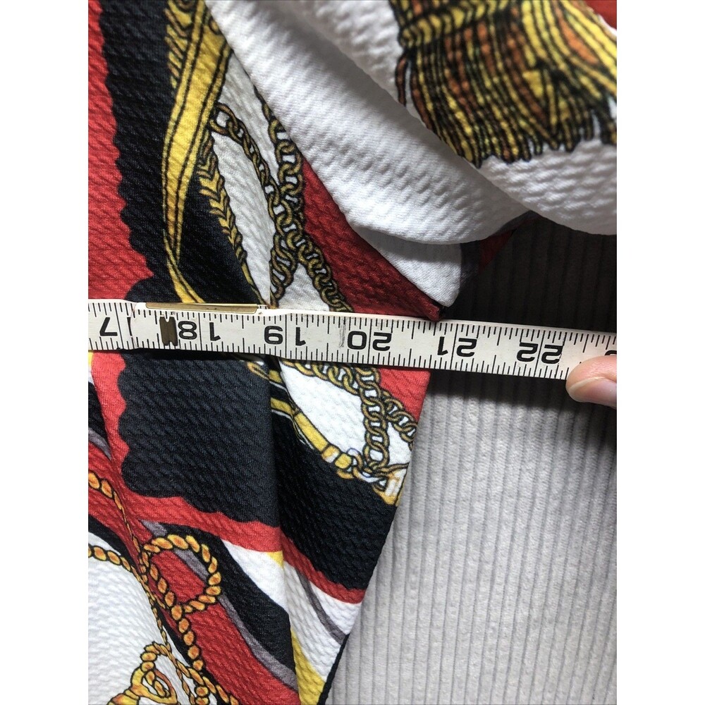 Ashley Stewart Dress Button Up Size 18/20 Belt Rope Medallion Design NWT - Picture 10 of 14